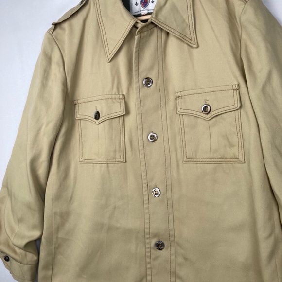 Vintage Casualcraft New York Jacket Weatherwear Kahki Button Down Size 42 - Picture 4 of 7